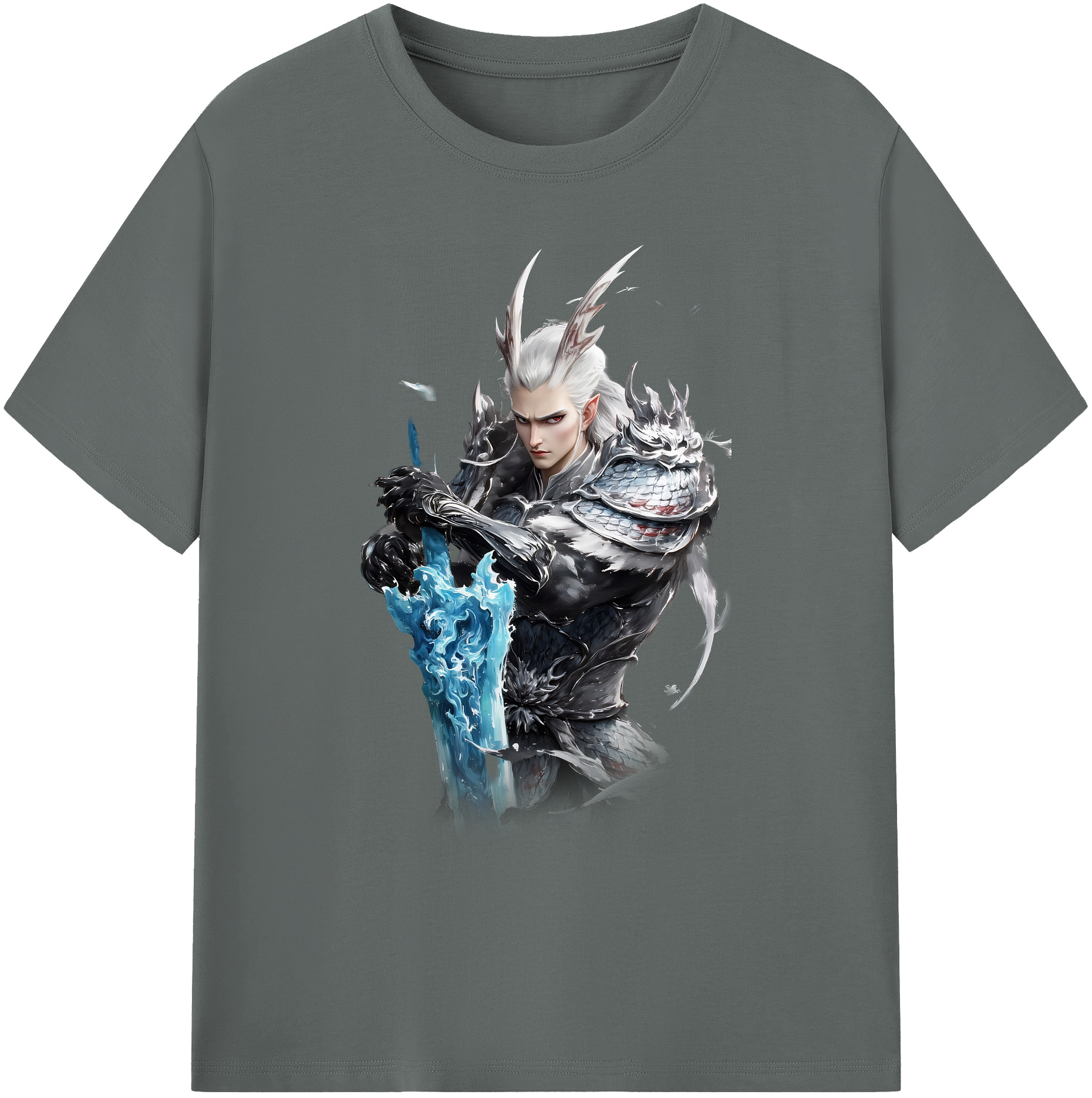 （画像用） Ne Zha 2 ナタ 魔童の大暴れ 綿100％ メンズ半袖Tシャツ｜肌触りやわらか＆通気性